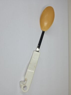 Vtg Bonny Nylon Serving Spoon Utensil Plastic Yellow Orange USA